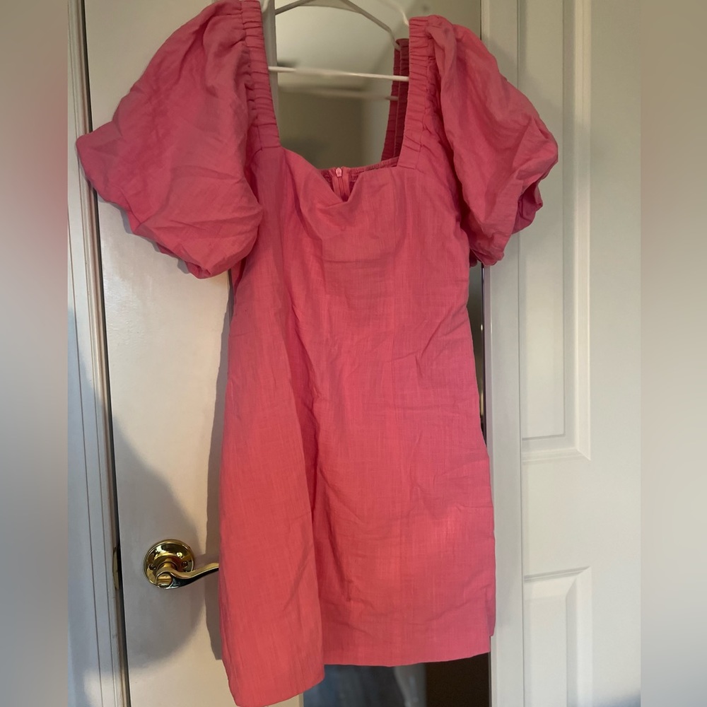 Barbie Pink Puff Sleeve Dress